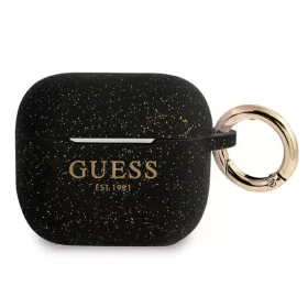 Guess Silicone Glitter tok Est – tok Airpods 3 fekete