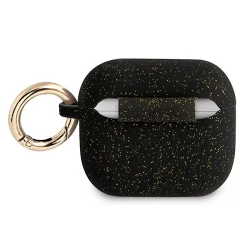 Guess Silicone Glitter tok Est – tok Airpods 3 fekete