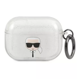 Karl Lagerfeld Karl Head Glitter - tok Airpods Pro (Silver)