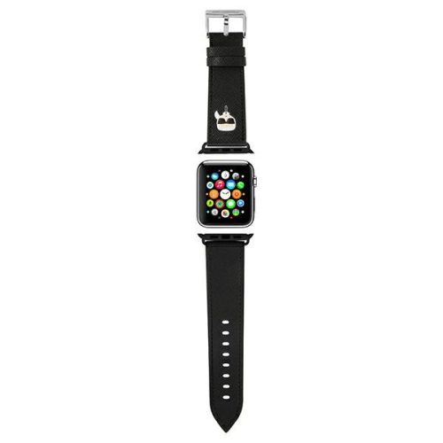 Karl Lagerfeld szilikon Karl Head – Apple Watch óraszíj 38/40/41 mm (fekete)