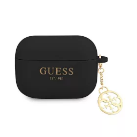 Guess Silicone Charm 4G Cover - tok Apple AirPods Pro fekete