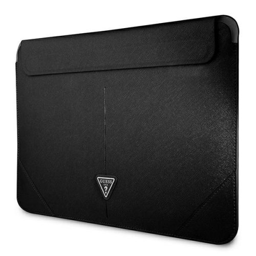 Guess Saffiano Triangle Logo Sleeve - Notebook tok 16" (fekete)