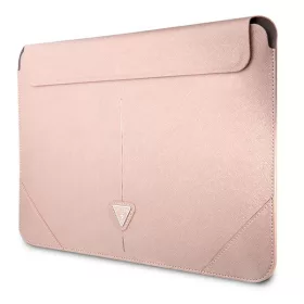   Guess Saffiano Triangle Logo Sleeve - Notebook tok 13" / 14" (rózsaszín)