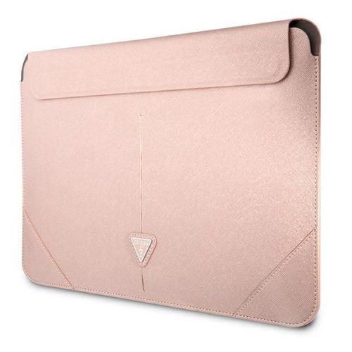 Guess Saffiano Triangle Logo Sleeve - Notebook tok 13" / 14" (rózsaszín)