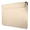 Guess Saffiano Triangle Logo Sleeve - Notebook tok 16" (bézs)