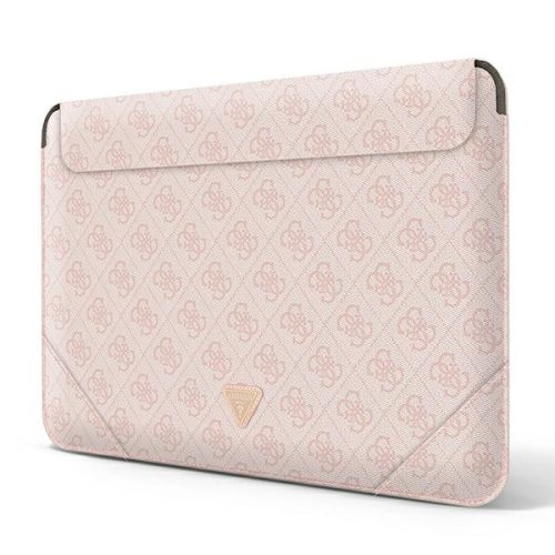 Guess 4G Uptown Triangle Logo Sleeve - Notebook tok 16"" (rózsaszín)