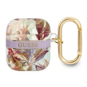 Guess Flower – tok Airpods 1/2 gen (Purple)