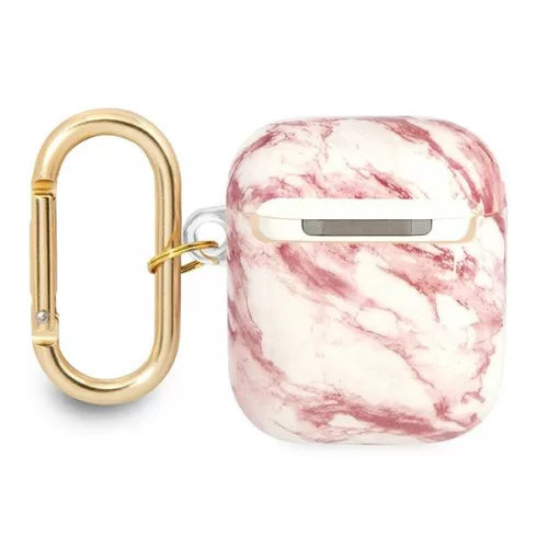 Guess Marble Strap - tok Airpods 1/2 gen pink