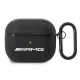 AMG Leather Big Logo - tok Apple AirPods 3 fekete