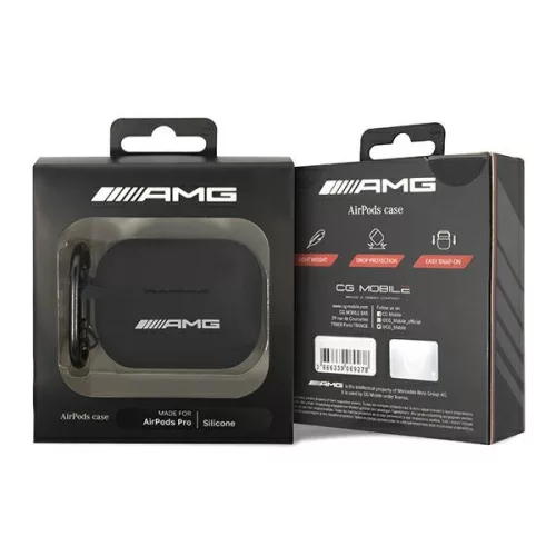 AMG Silicone Big Logo - tok Apple AirPods Pro fekete
