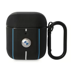 BMW Leather Color Lines - tok Apple AirPods 1/2 gen fekete