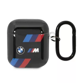 BMW Tricolor Stripes - tok Apple AirPods 1/2 gen fekete