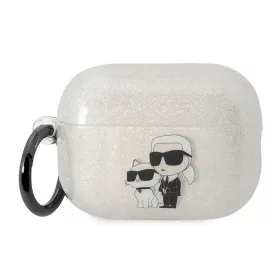   Karl Lagerfeld Glitter NFT Karl & Choupette - tok Apple AirPods Pro 2 (Transparent)
