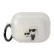 Karl Lagerfeld Glitter NFT Karl & Choupette - tok Apple AirPods Pro 2 (Transparent)