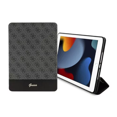 Guess 4G Stripe Allover - tok iPad 10.2" (2021-2019) fekete