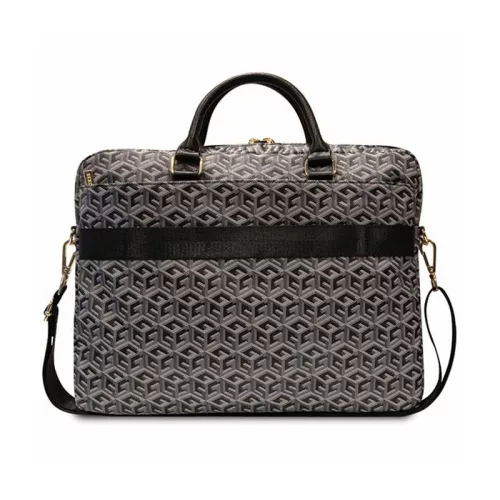 Guess GCube Stripes laptoptáska - 16" laptoptáska fekete