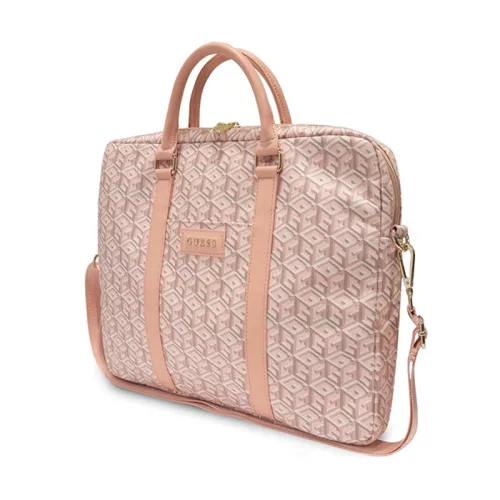 Guess GCube Stripes laptoptáska - 16" laptoptáska pink