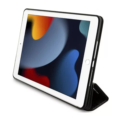 Karl Lagerfeld Folio Magnet Allover Saffiano Monogram NFT Choupette - tok iPad 10.2" (2021-2019) fekete