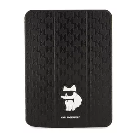   Karl Lagerfeld Folio Magnet Allover Saffiano Monogram NFT Choupette - tok iPad 10.9" (2022) fekete
