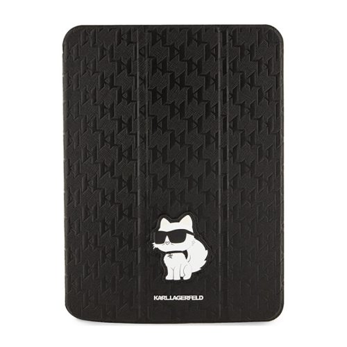 Karl Lagerfeld Folio Magnet Allover Saffiano Monogram NFT Choupette - tok iPad 10.9" (2022) fekete