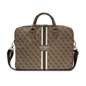   Guess 4G Printed Stripes laptoptáska - 16" laptoptáska barna