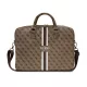 Guess 4G Printed Stripes laptoptáska - 16" laptoptáska barna