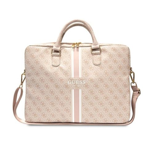 Guess 4G Printed Stripes laptoptáska - 16" laptoptáska pink