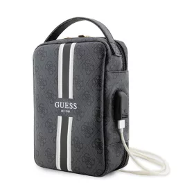  Guess 4G Printed Stripes Travel Universal laptoptáska - tartozék tartóval fekete