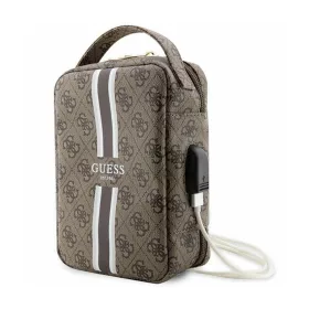   Guess 4G Printed Stripes Travel Universal laptoptáska - tartozék tartóval barna