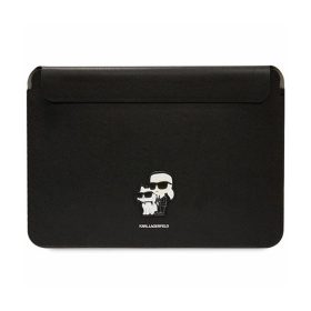   Karl Lagerfeld NFT Saffiano Karl & Choupette Sleeve - 14" laptoptáska fekete