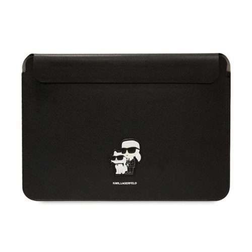 Karl Lagerfeld NFT Saffiano Karl & Choupette Sleeve - 14" laptoptáska fekete