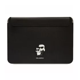   Karl Lagerfeld NFT Saffiano Karl & Choupette Sleeve - 16" laptoptáska fekete
