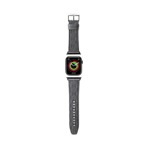 Karl Lagerfeld Saffiano Monogram - okosóraszíj Apple Watch 38/40/41 mm ezüst