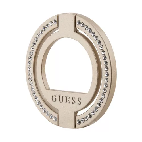 Guess MagSafe gyűrűtartó támaszték, telefongyűrű Rhinestone -  arany