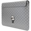 Karl Lagerfeld NFT Saffiano Monogram Ikonik Karl Sleeve - 14" laptoptáska ezüst