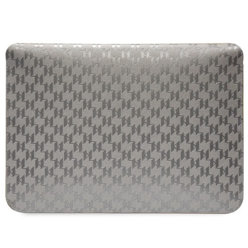 Karl Lagerfeld NFT Saffiano Monogram Ikonik Karl Sleeve - 14" laptoptáska ezüst