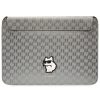 Karl Lagerfeld NFT Saffiano Monogram Ikonik Choupette Sleeve - 14" laptoptáska ezüst