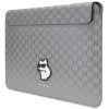 Karl Lagerfeld NFT Saffiano Monogram Ikonik Choupette Sleeve - 14" laptoptáska ezüst