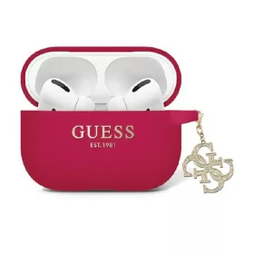   Guess Liquid Silicone Glitter Triangle Charm - AirPods Pro 2 tok (purple)