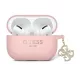 Guess Liquid Silicone Glitter Triangle Charm - AirPods Pro 2 tok pink