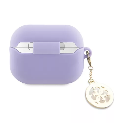 Guess 3D Rubber 4G Diamond Charm - tok AirPods Pro 2 (Purple)