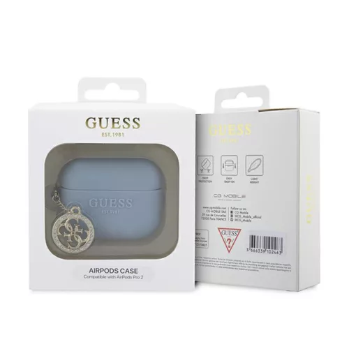 Guess 3D Rubber 4G Diamond Charm - AirPods Pro 2 tok kék