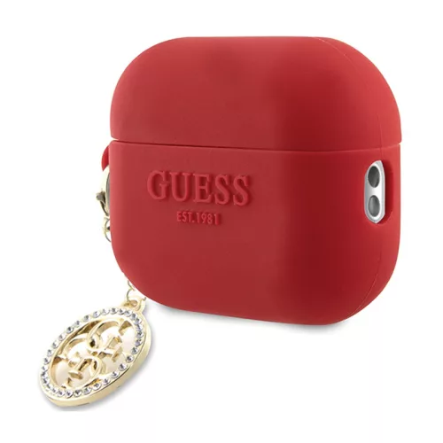Guess 3D Rubber 4G Diamond Charm - AirPods Pro 2 tok (Red)