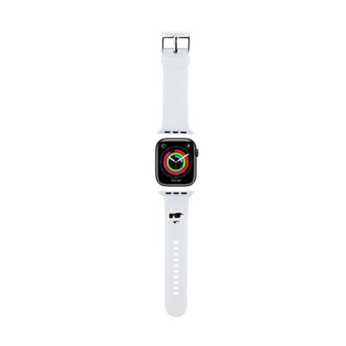 Karl Lagerfeld 3D Rubber Choupette Head NFT - okosóraszíj Apple Watch 38/40/41 mm fehér