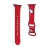 Hello Kitty Silicone Kitty Head - okosóraszíj Apple Watch 38/40/41 mm (red)