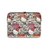 Hello Kitty Zip PU Tags Graffiti Sleeve Notebook tok 13" / 14" bézs