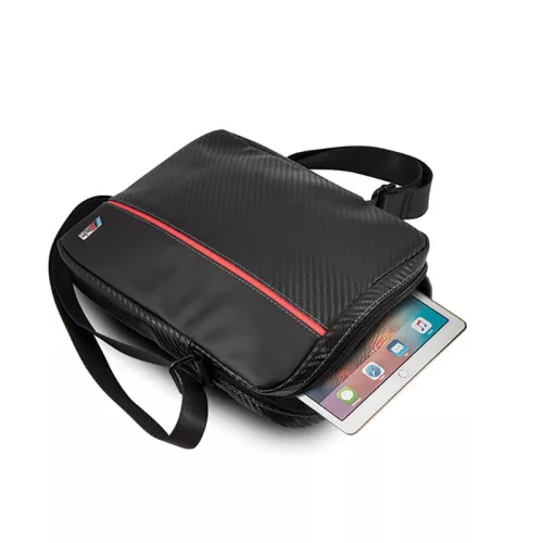 BMW Carbon Red Stripe - Táblatáska 8" (fekete)