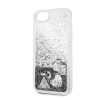 Guess Liquid Glitter Hearts - telefontok iPhone SE 2020 / 8 / 7 ezüst