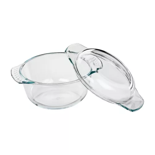 Küchenprofi Elsass - Boroszilikát üveg sütőtál fedővel 1,4 l 18×11,5 cm