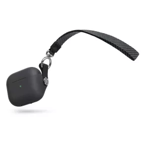  Moshi Pebo tok Airpods 3 levehető csuklópántokkal és Lintguard ™ védelemmel - árnyék fekete